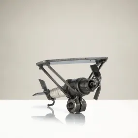 Airplane Inspired Recycled Metal Sculpture