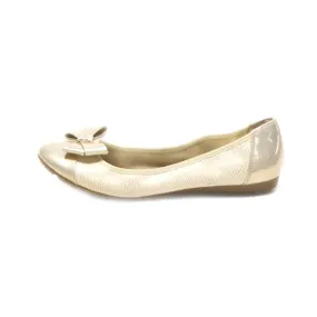 Anne Klein Alphia Ballerinas Fabric Gold Colour For Women