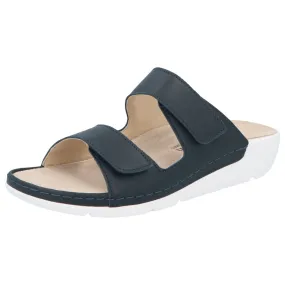 Berkemann Winona Women's Sandal In Black Blue Nappa