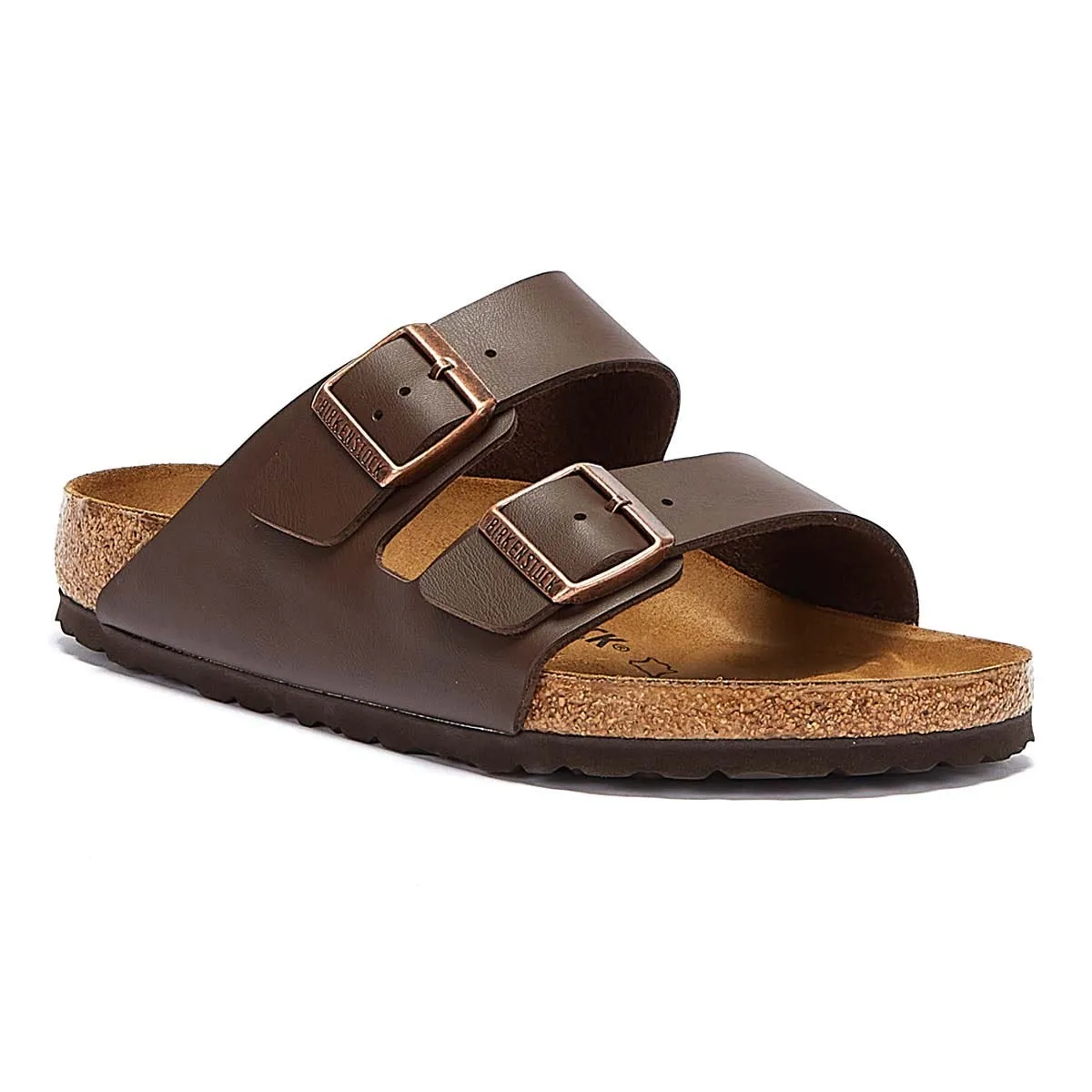 Birkenstock Arizona Birko-Flor Womens Brown Narrow Sandals