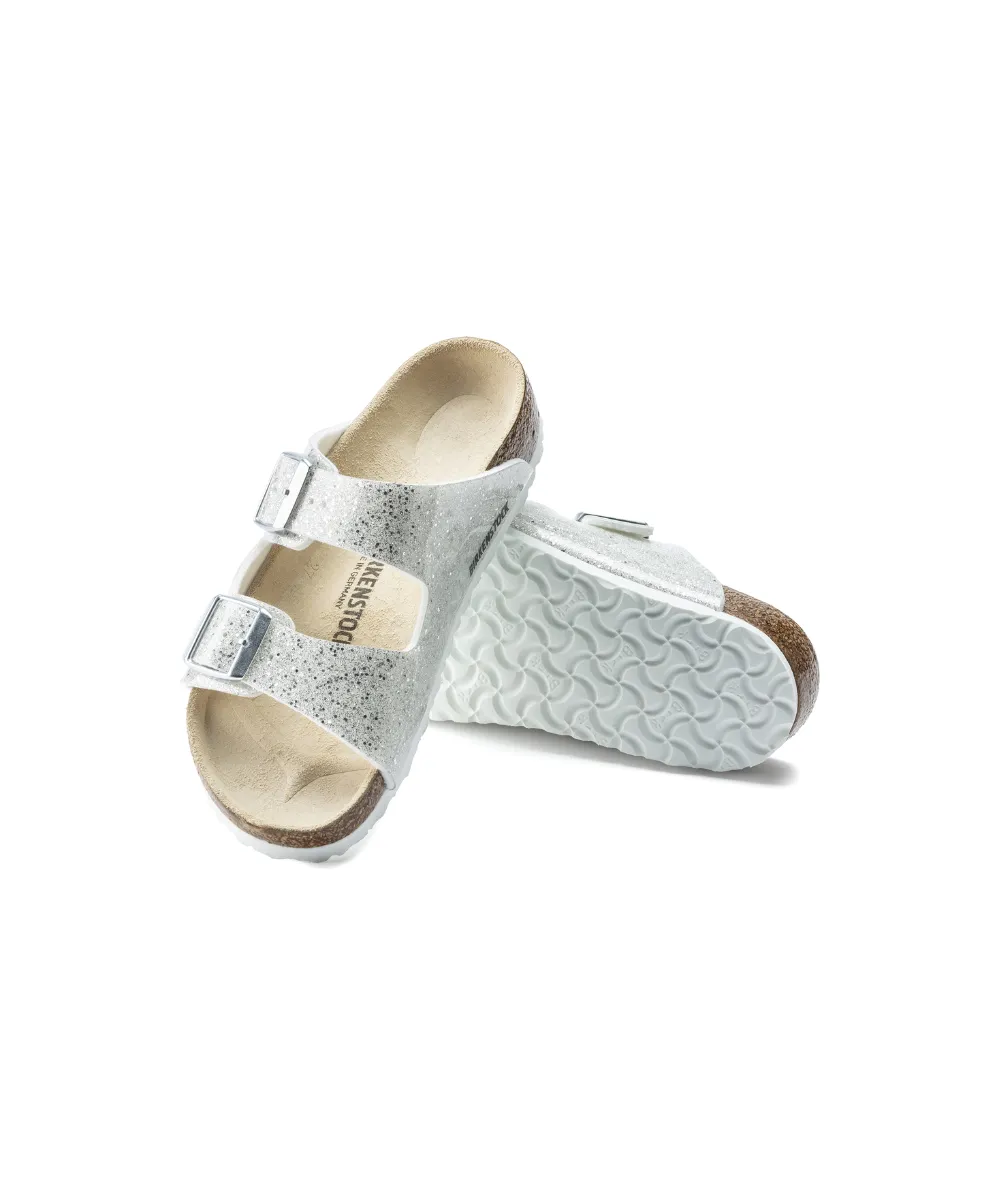 BIRKENSTOCK-ARIZONA KIDS-IN-SPARKLE REGULAR FIT IN WHITE