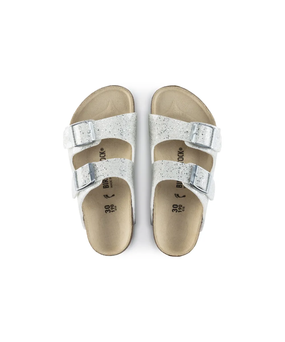 BIRKENSTOCK-ARIZONA KIDS-IN-SPARKLE REGULAR FIT IN WHITE