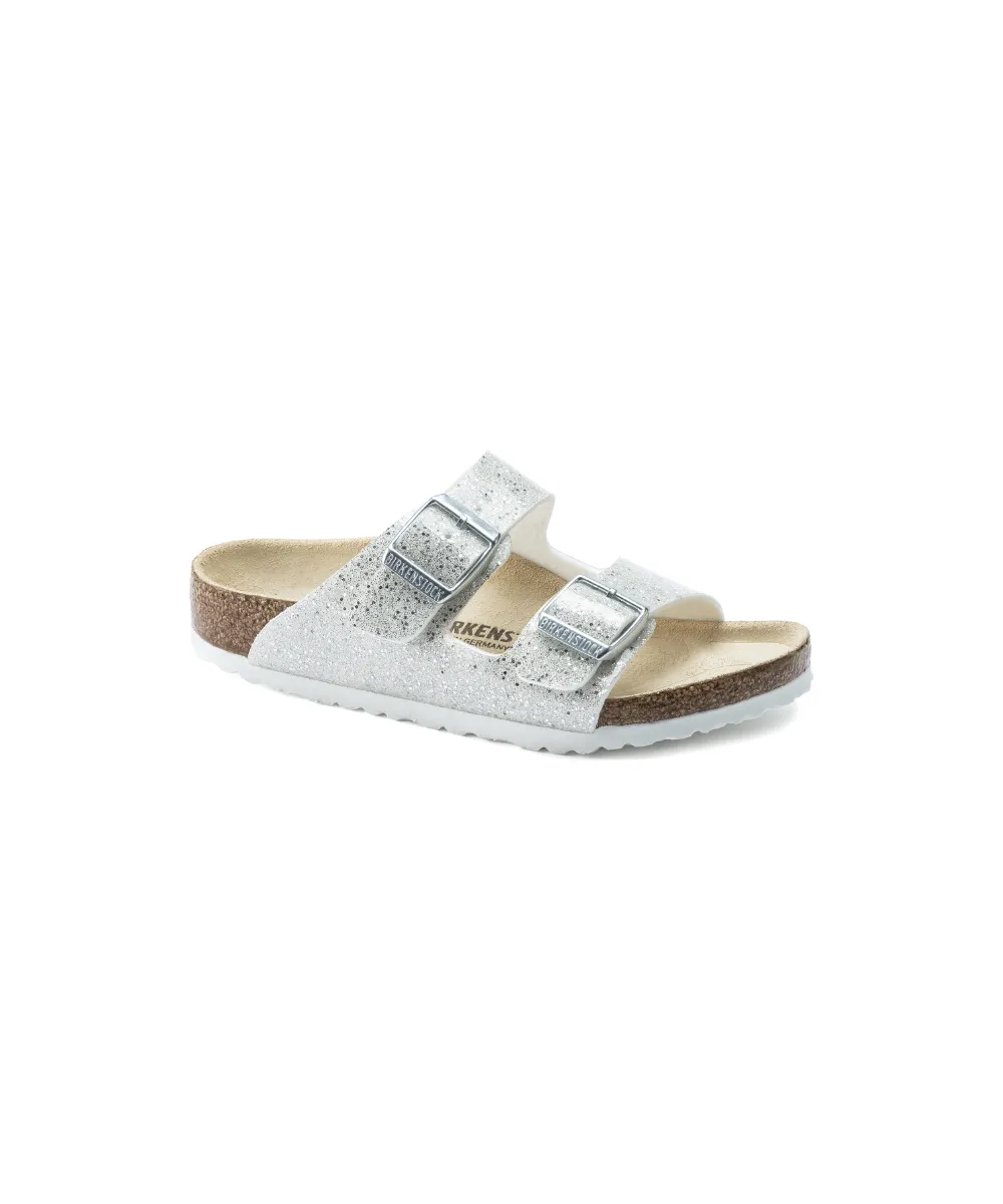 BIRKENSTOCK-ARIZONA KIDS-IN-SPARKLE REGULAR FIT IN WHITE