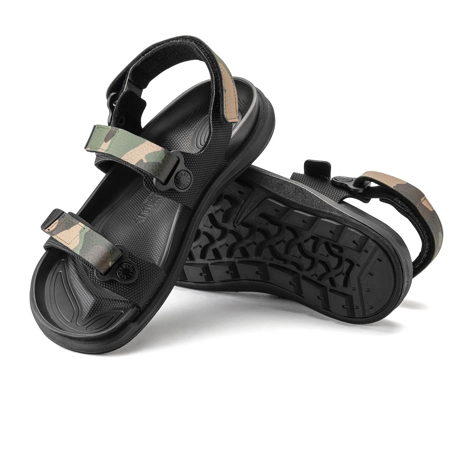 Birkenstock Kalahari Backstrap Sandal (Women) - Black/Camo Birko-Flor Futura