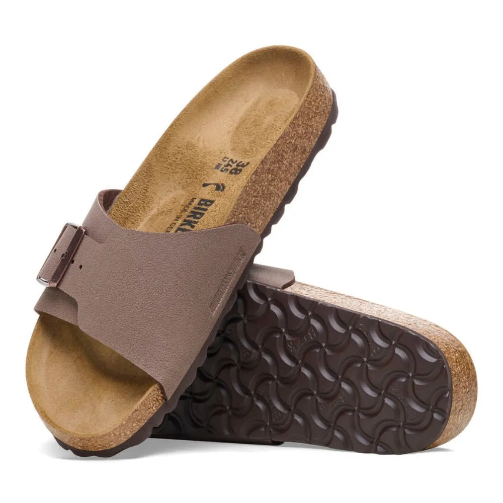 Birkenstock Unisex Catalina Birko-Flor Sandal Mocha Nubuck