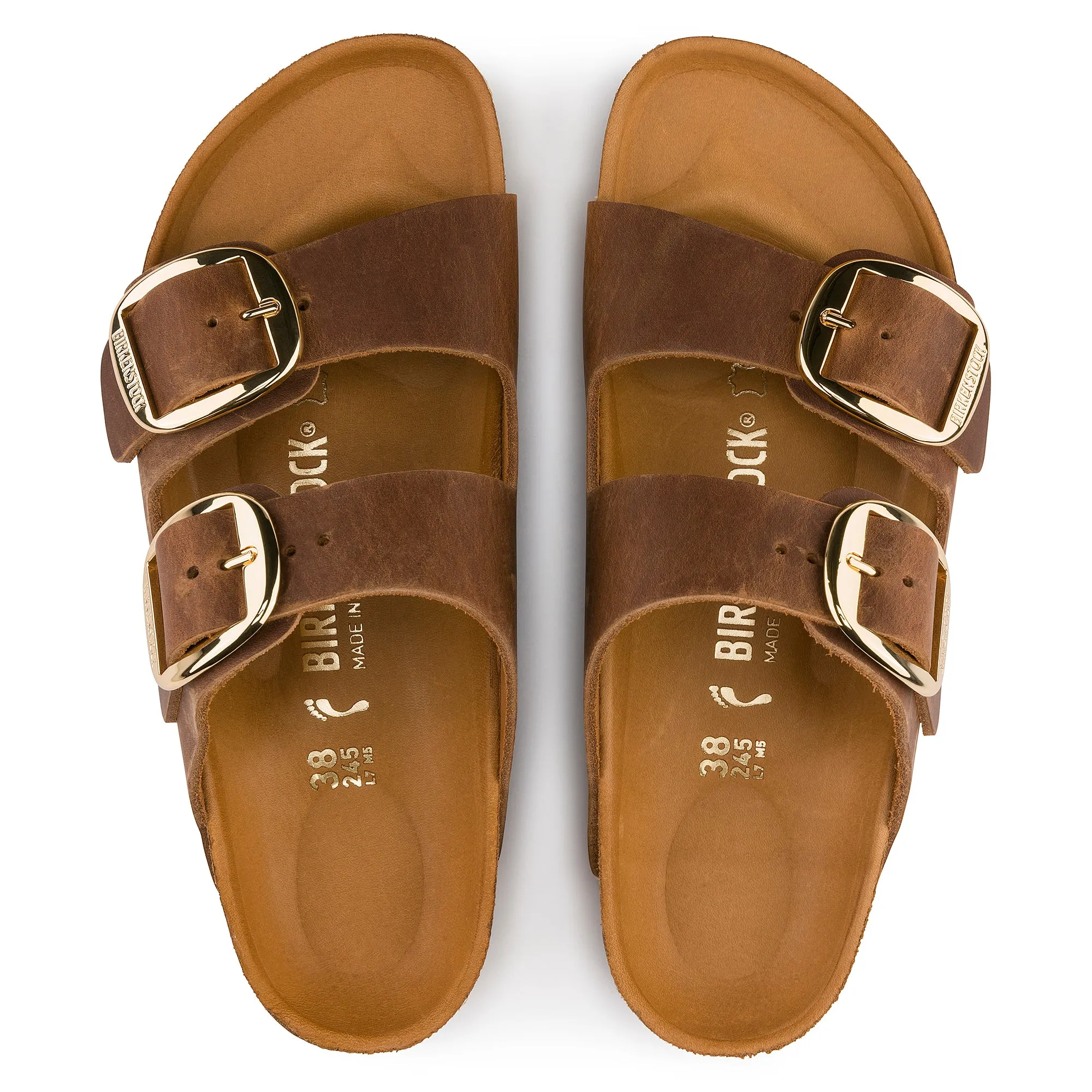 Birkenstock Womens Arizona Big Buckle Cognac