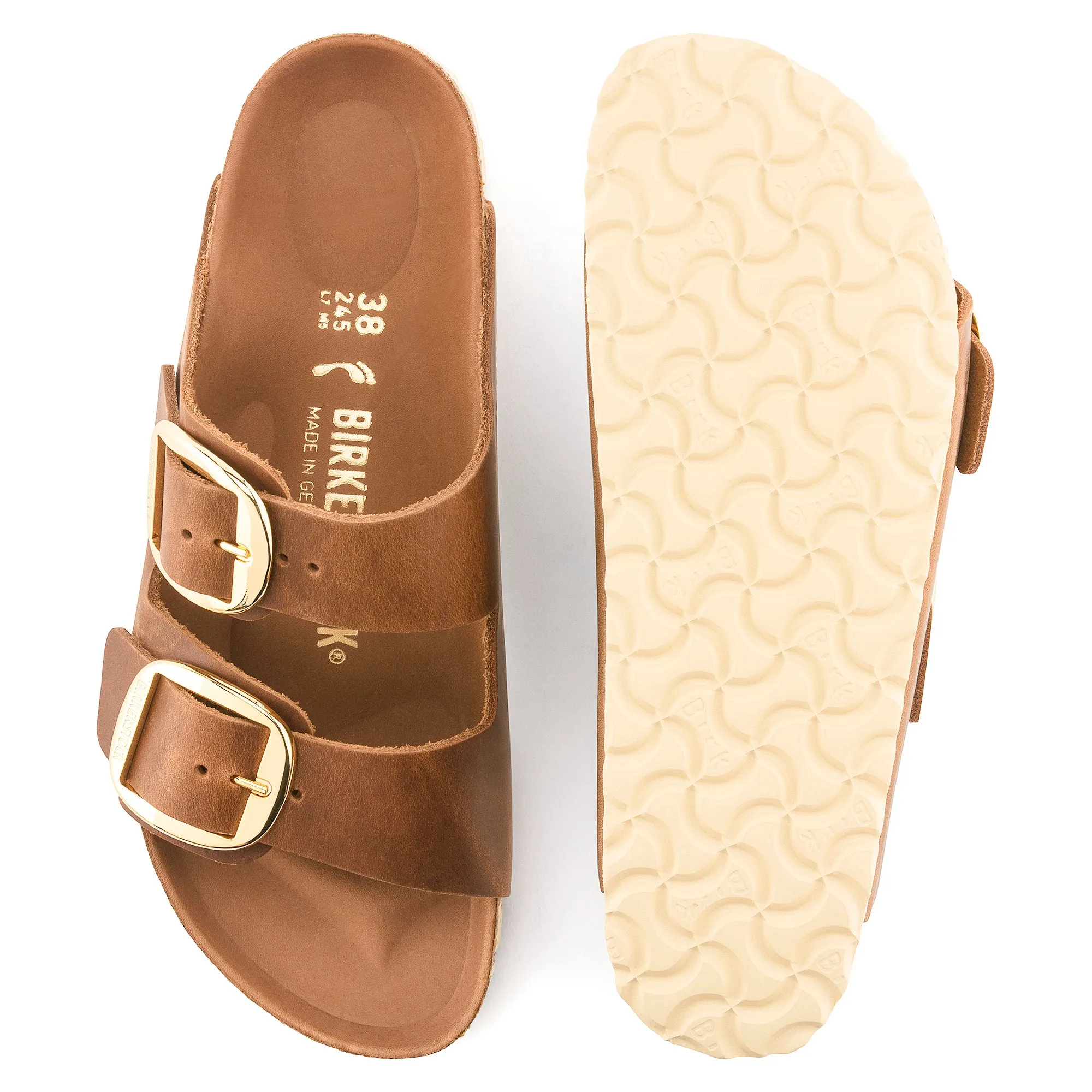 Birkenstock Womens Arizona Big Buckle Cognac