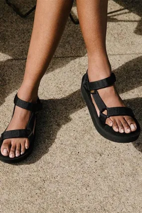 Black Flatform Sandal