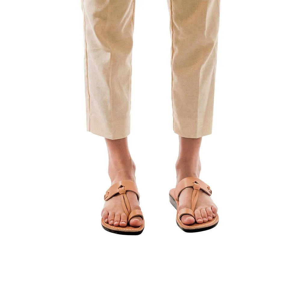 David - Natural Leather Sandal | Tan