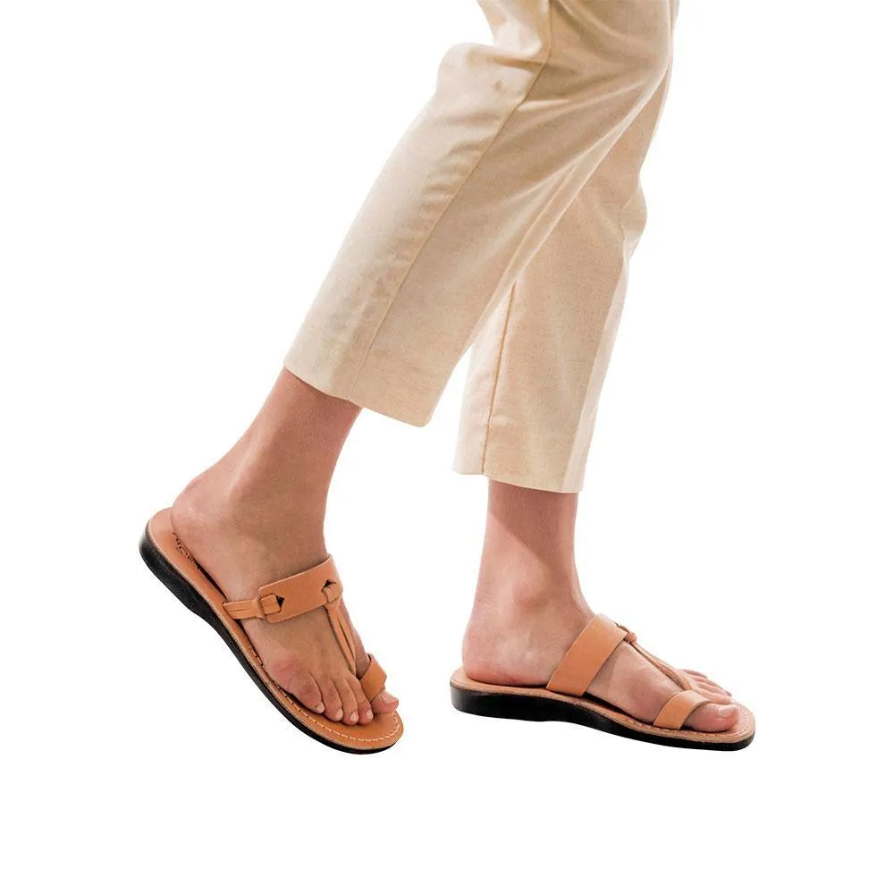 David - Natural Leather Sandal | Tan