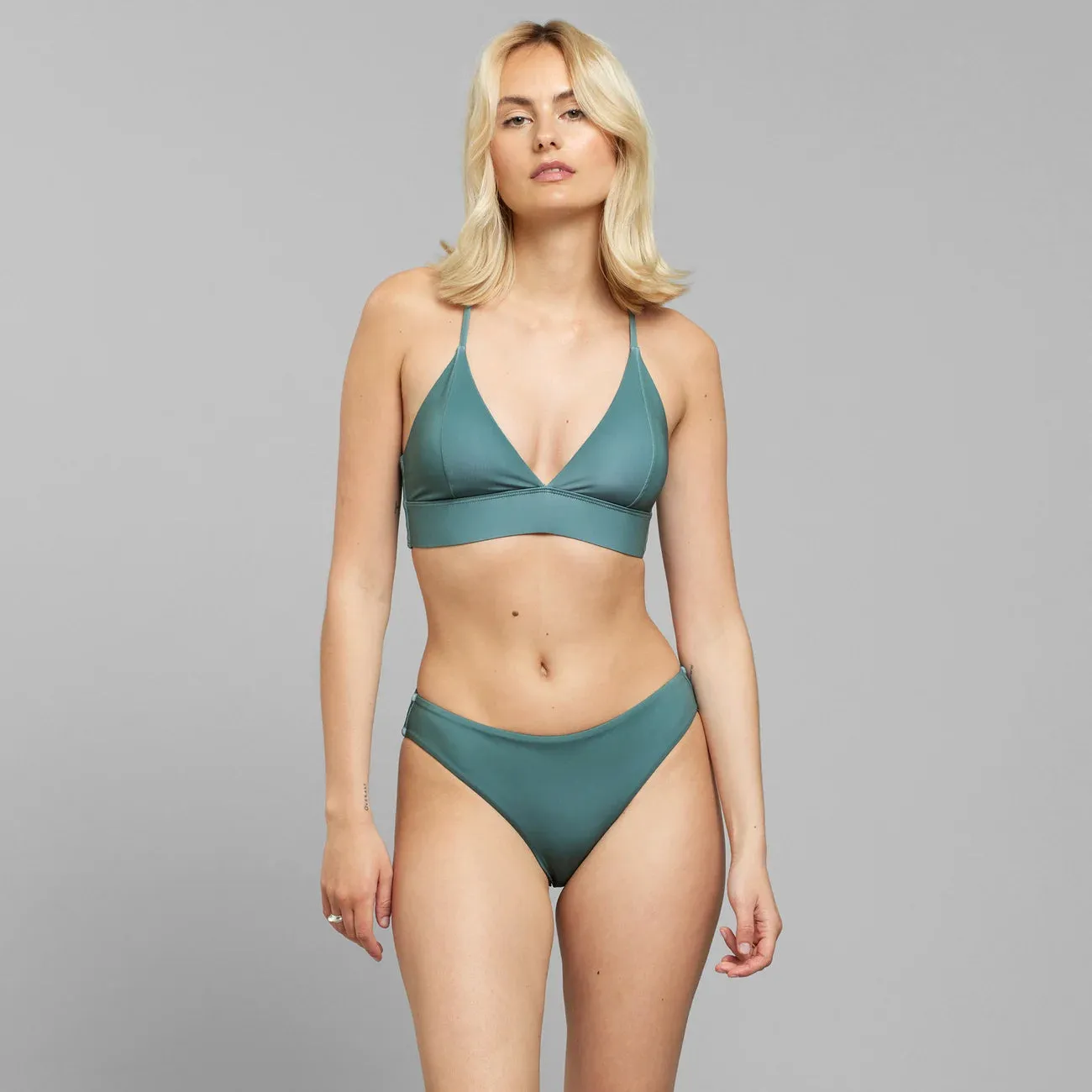 DEDICATED Alva bikini top duck green women