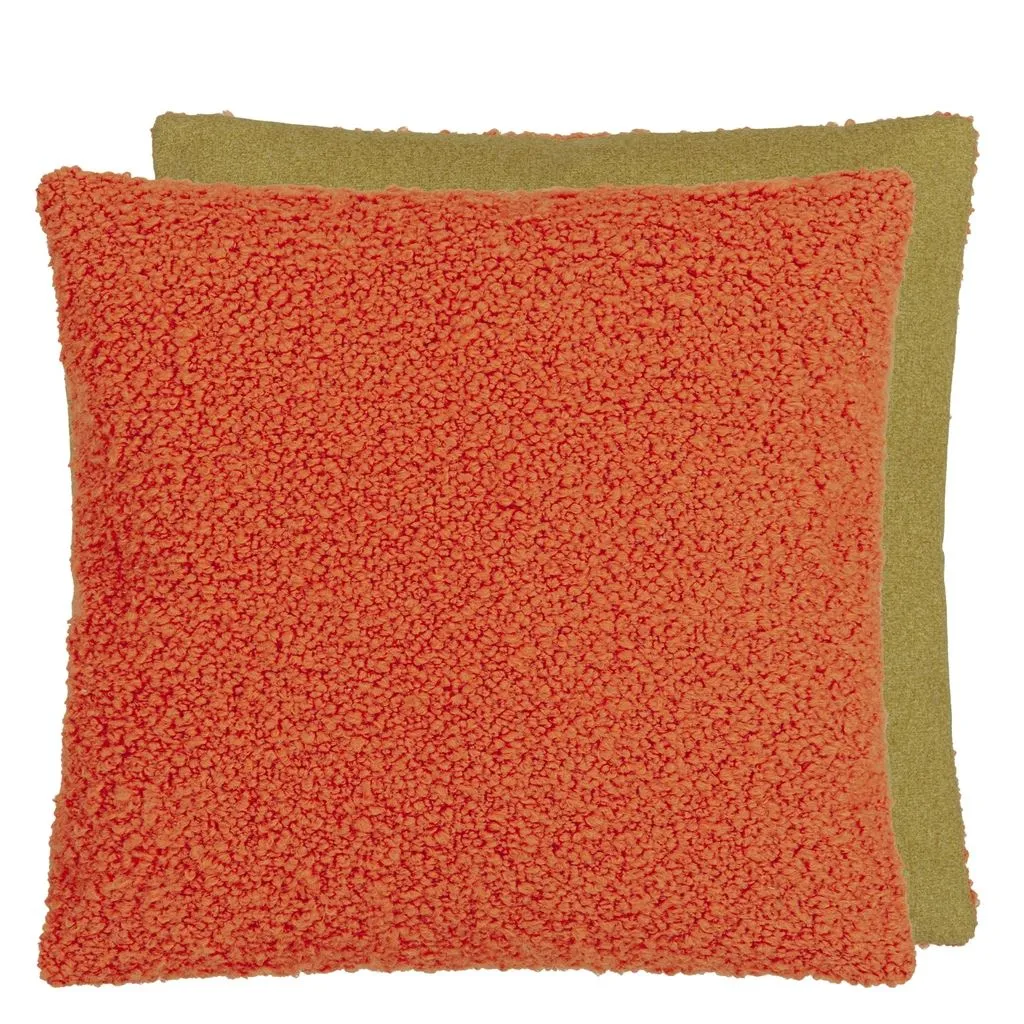 Designers Guild Cormo Persimmon Boucle Decorative Pillow