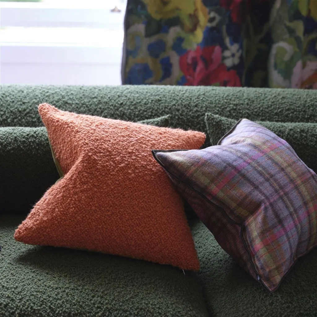 Designers Guild Cormo Persimmon Boucle Decorative Pillow