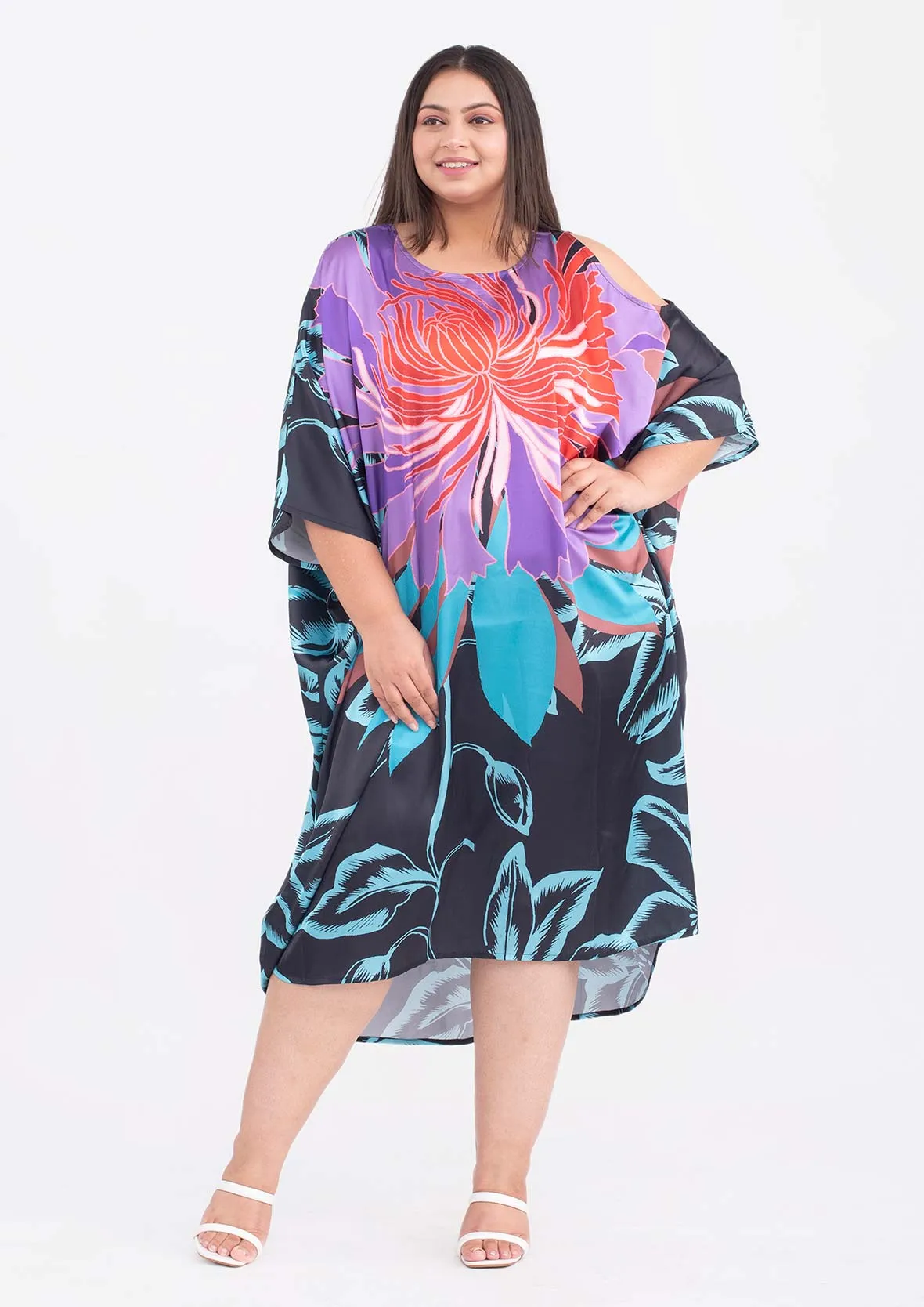 Exclusive Print Kaftan Dress