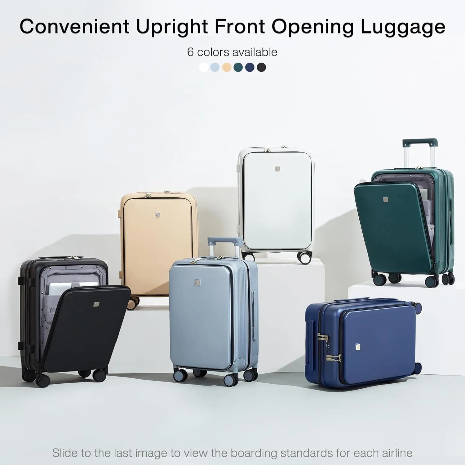 Expandable Suitcases with Wheels Hardshell Carry on Luggage