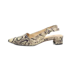 Franco Sarto Mid-Heel Sandals Leather Beige Colour For Women