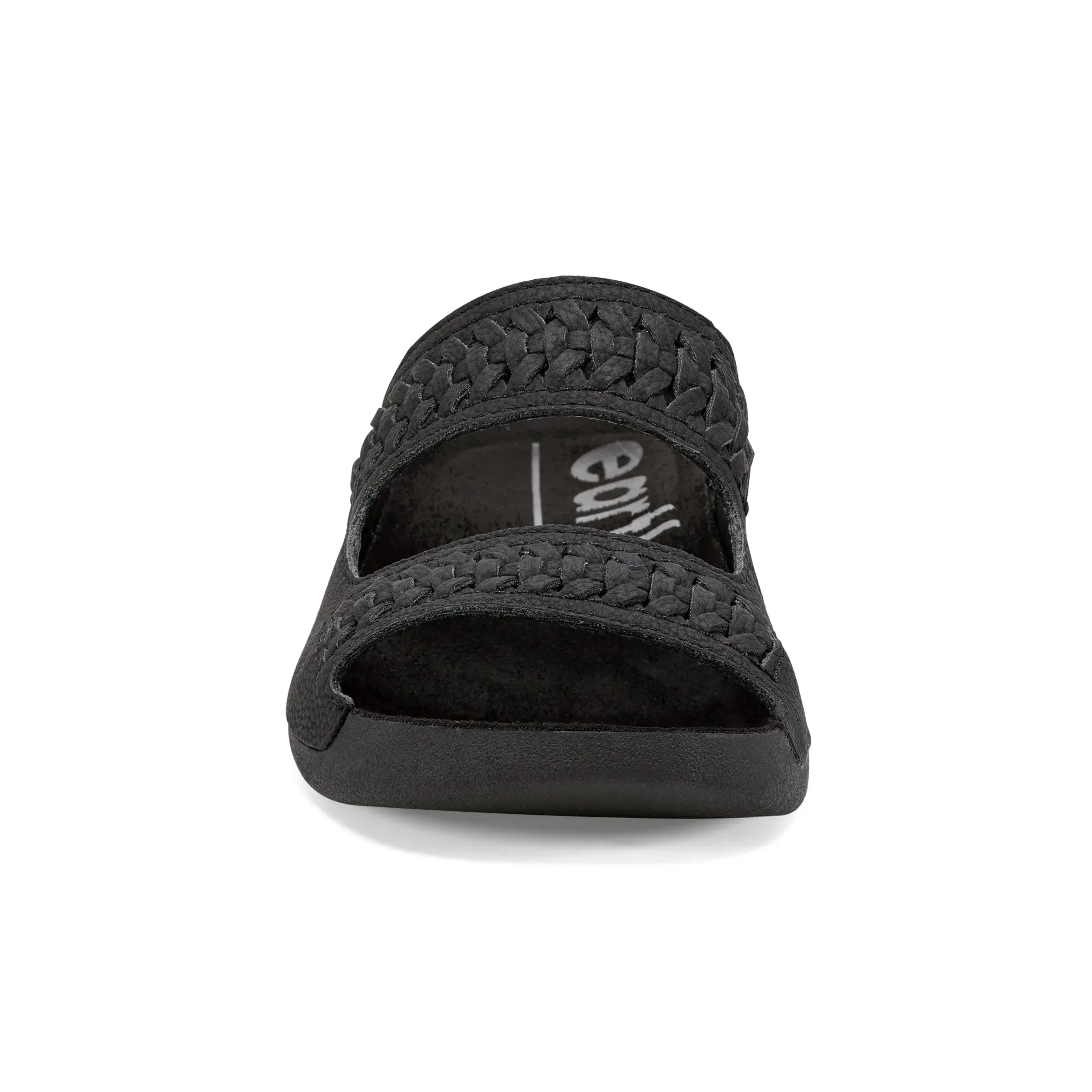 Genie Round Toe Woven Casual Slip-on Sandals