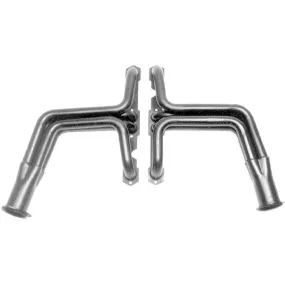 Hedman Hedders Street Headers - 1.5 in Primary - 3 in Collector - Black Paint - Small Block Chevy - GM Fullsize SUV / Truck 1955-66 - Pair