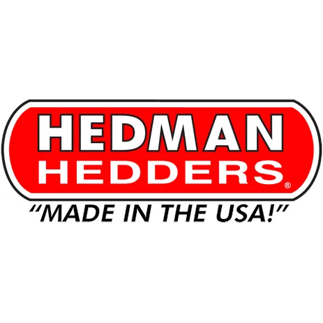 Hedman Hedders Street Headers - 1.625 in Primary - 3 in Collector - Black Paint - Small Block Mopar - Fullsize Van 1971-91 - Pair