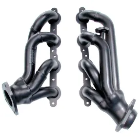 Hedman Hedders Street Headers - 1.625 in Primary - Stock Collector Flange - Black Paint - GM LS-Series - GM Fullsize SUV / Truck 1999-2003 69680 - Pair