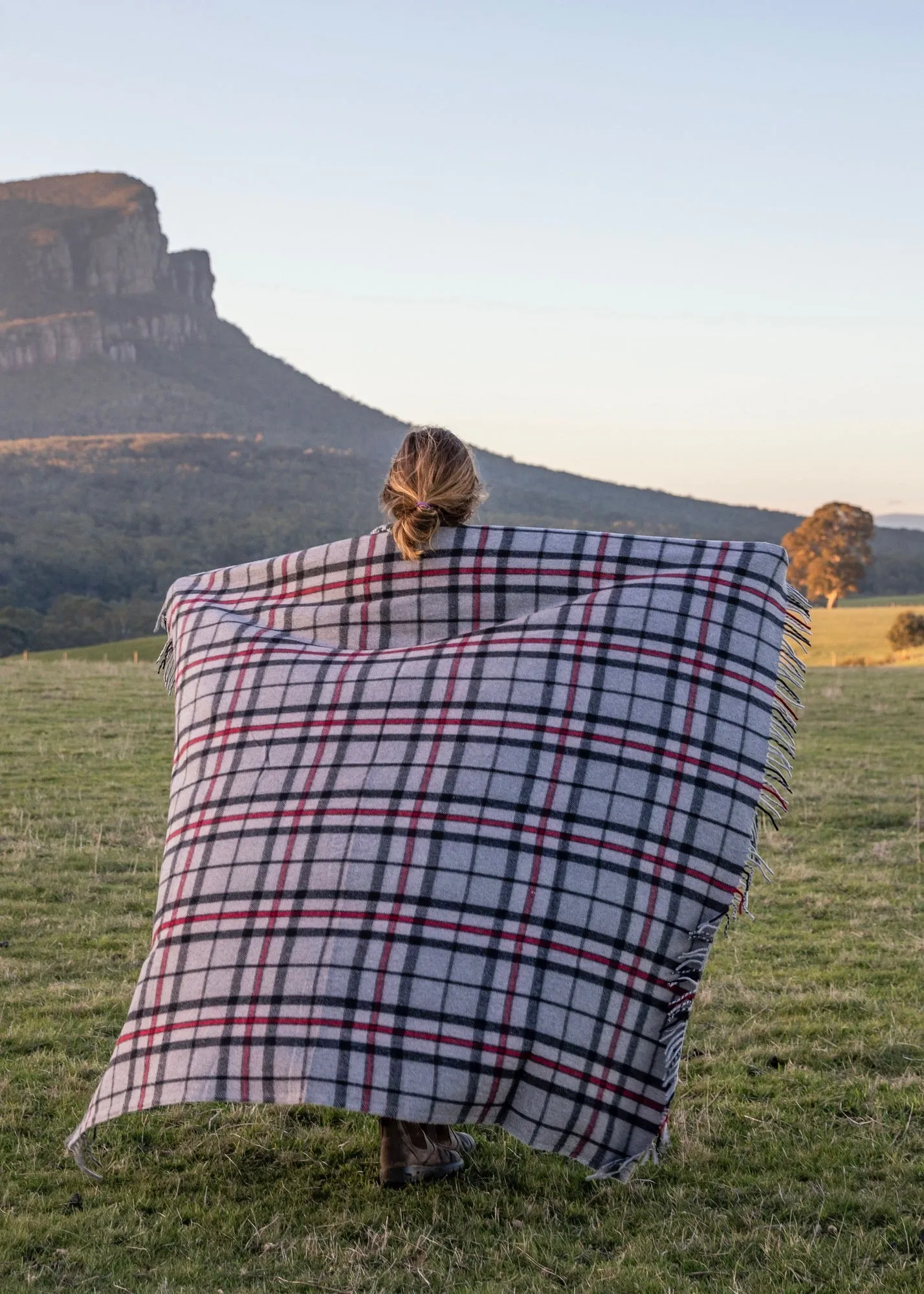 Heritage Collection | Recycled Wool Tartan Blankets | Grey