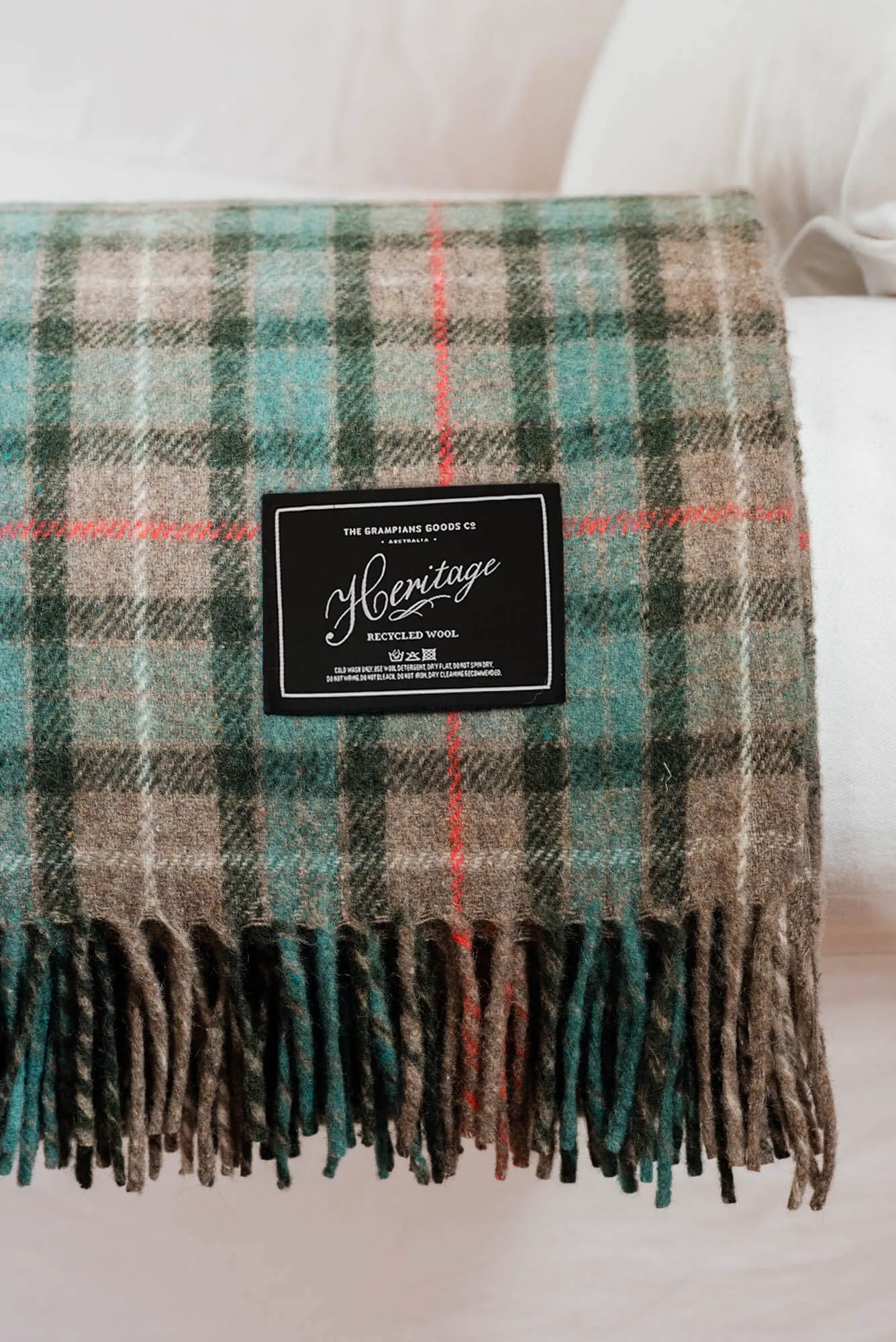 Heritage Collection | Recycled Wool Tartan Blankets | Hunter