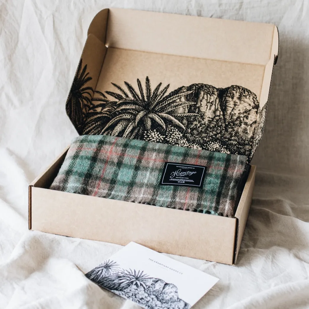 Heritage Collection | Recycled Wool Tartan Blankets | Hunter