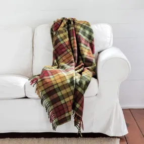 Heritage Collection | Recycled Wool Tartan Blankets | Maple Moss