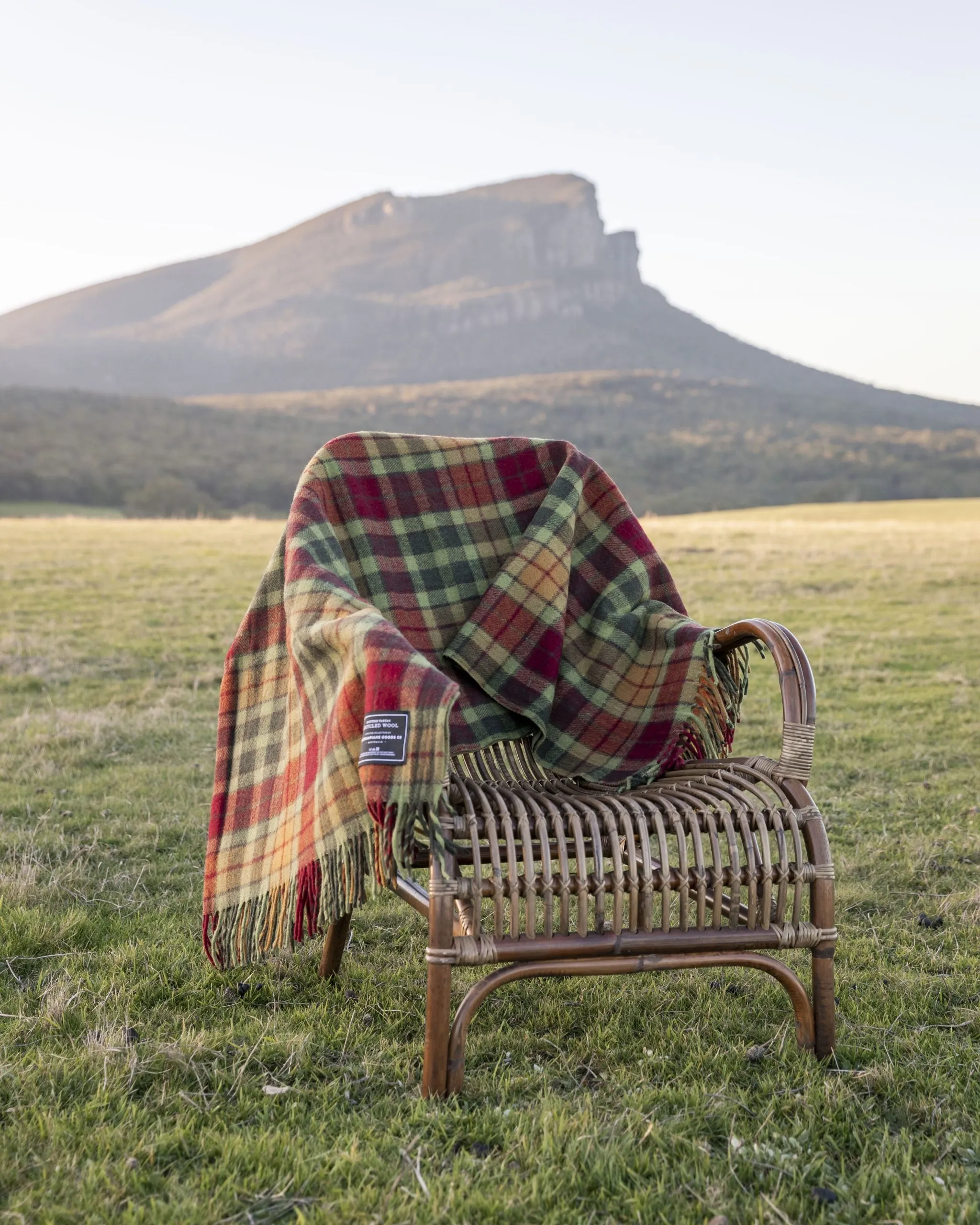 Heritage Collection | Recycled Wool Tartan Blankets | Maple Moss