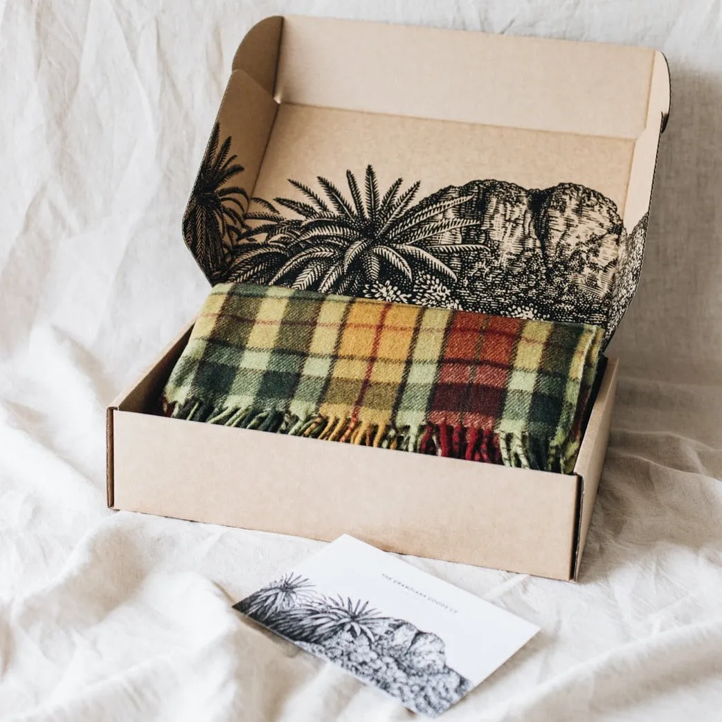 Heritage Collection | Recycled Wool Tartan Blankets | Maple Moss