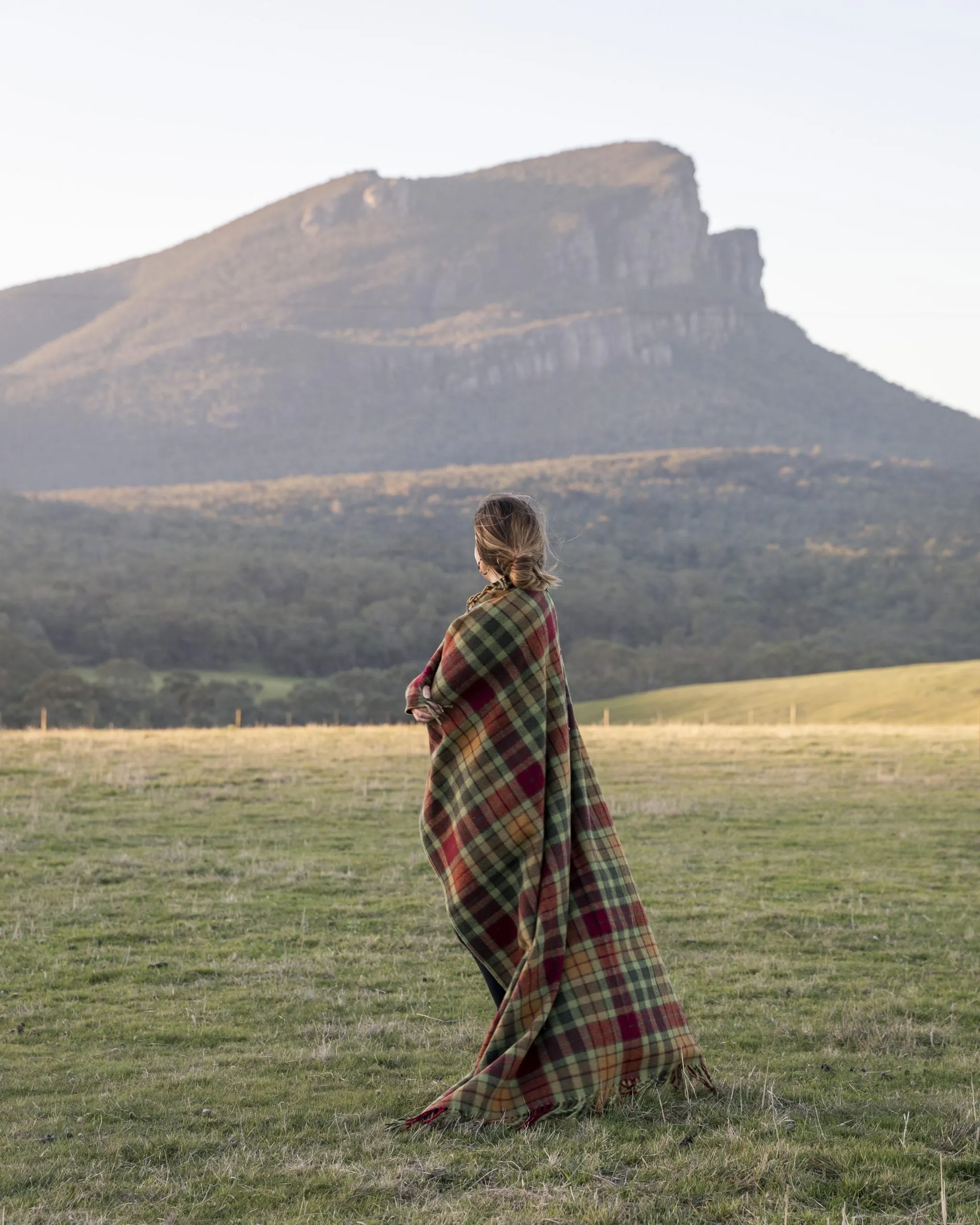 Heritage Collection | Recycled Wool Tartan Blankets | Maple Moss