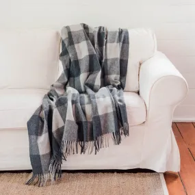 Heritage Collection | Recycled Wool Tartan Blankets | Smoke