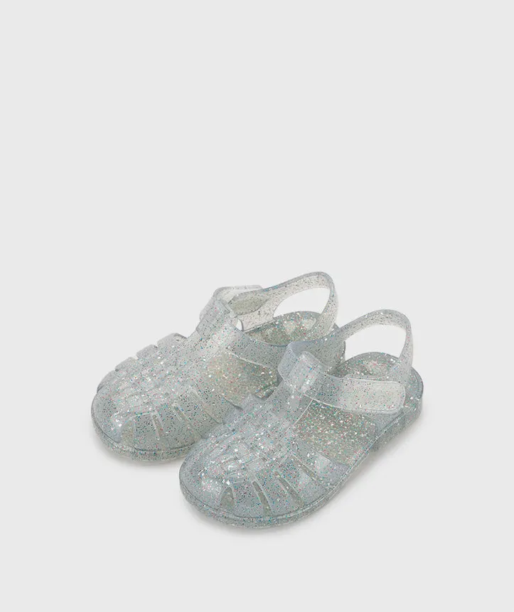 Igor 10329-386 Clasica Cristal Sandals, Tr.Transparente Multi Glitter