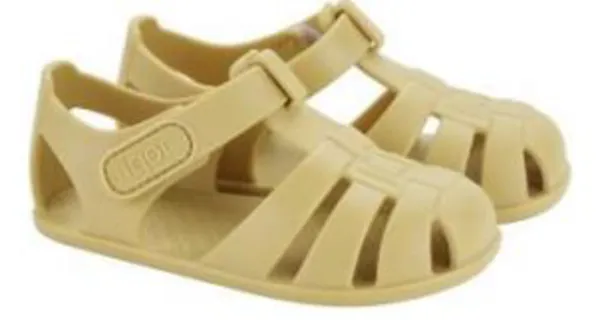 Igor Boy's and Girl's Nemo Solid Sandals, Dijon