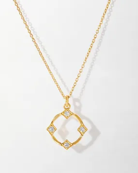 Kite Diamond Necklace - Yellow Gold