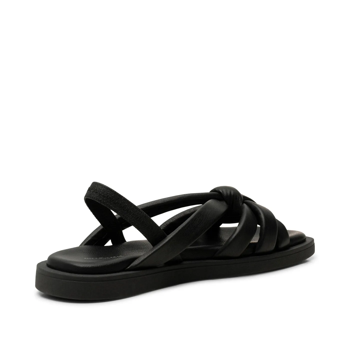 Krista slingback sandal leather - BLACK