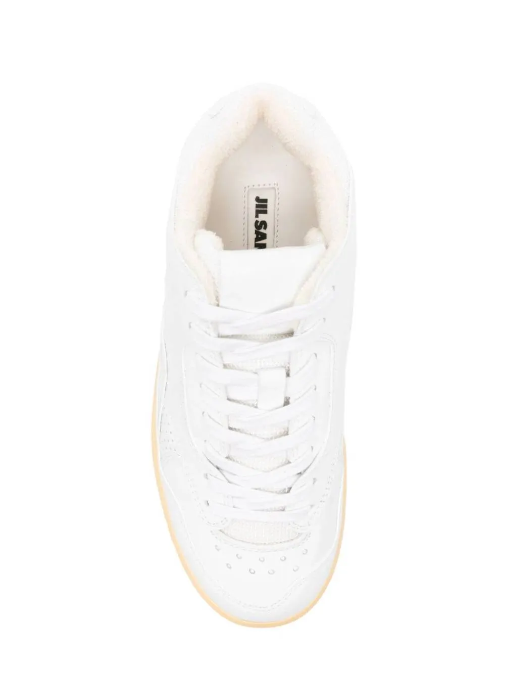 logo-debossed panelled sneakers