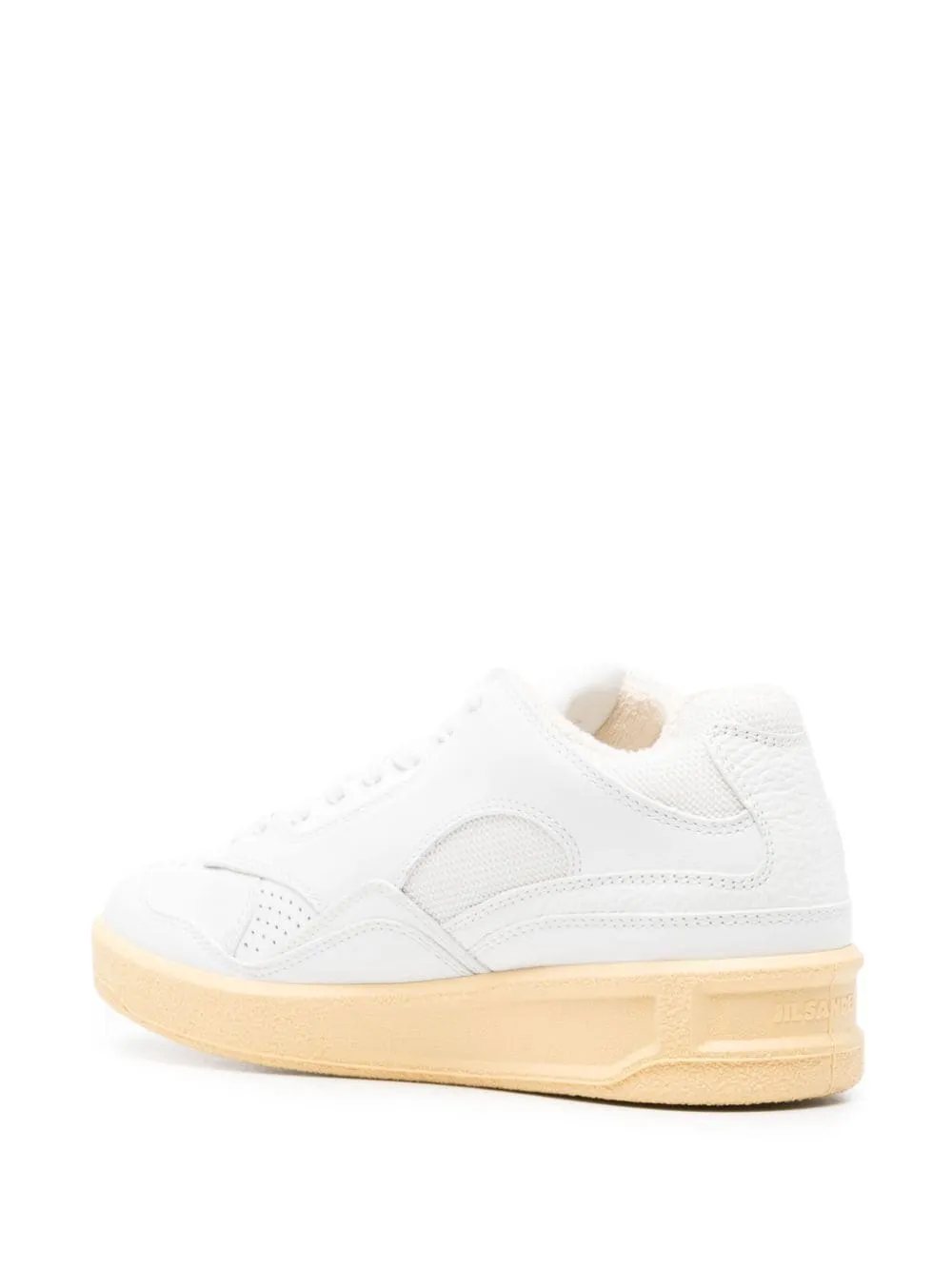 logo-debossed panelled sneakers