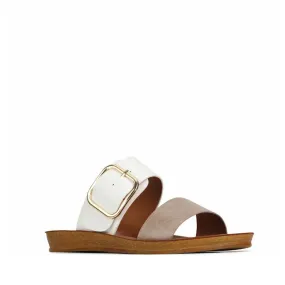 Los Cabos Doti Taupe White Light Flexible-Sandal