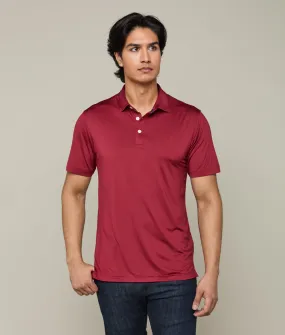 Lucchese Golf Polo :: Texas A&M Maroon