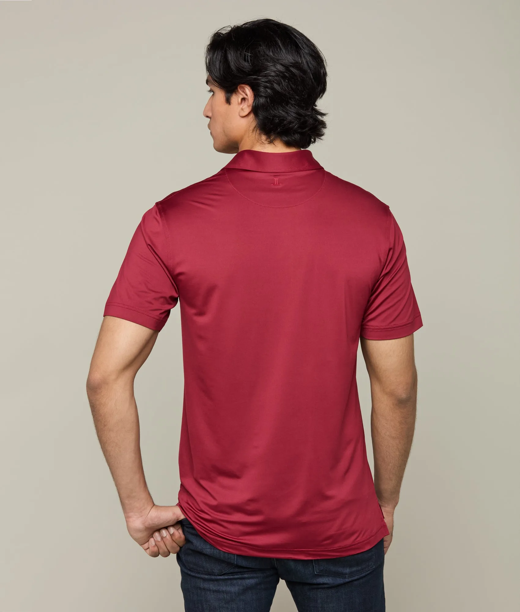 Lucchese Golf Polo :: Texas A&M Maroon