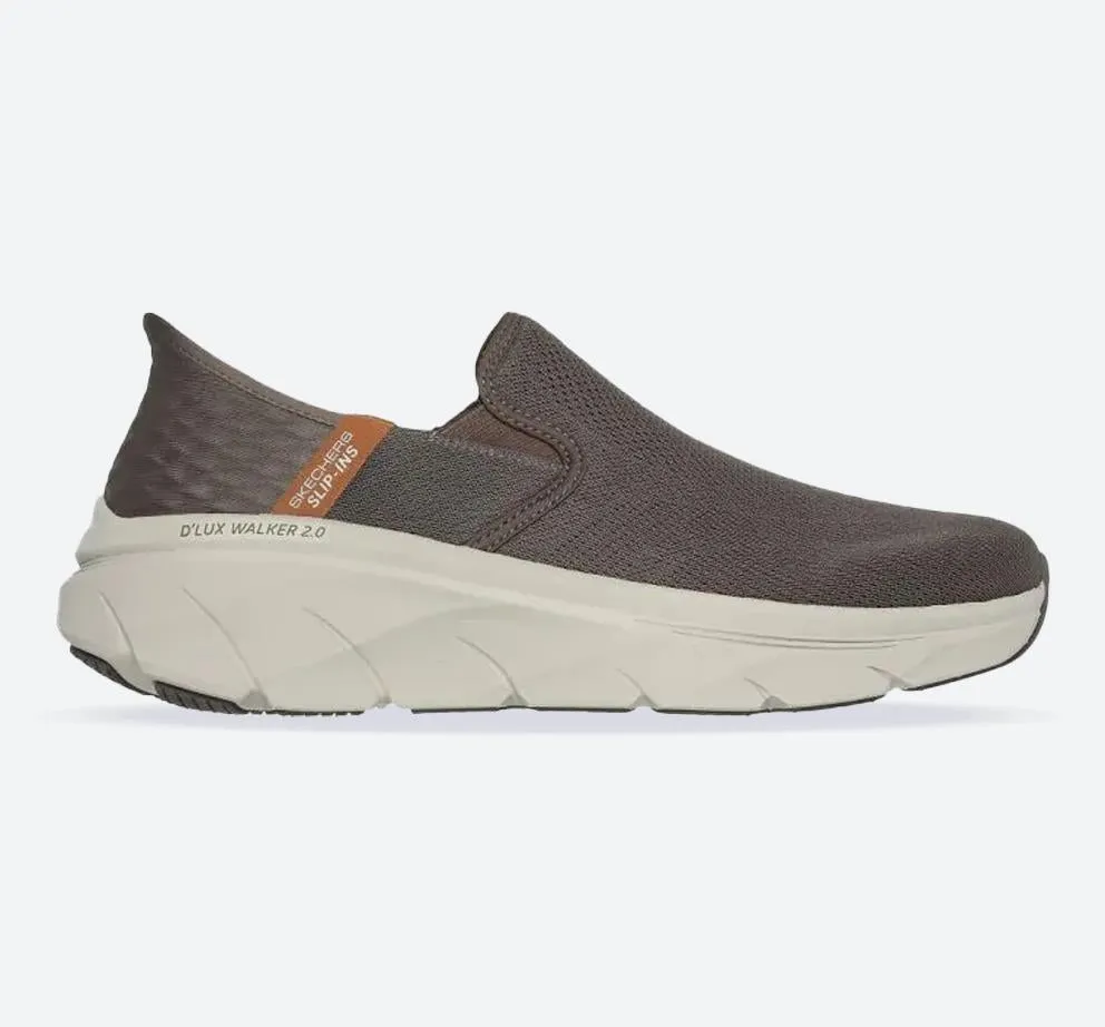 Men's Relaxed Fit Skechers 232463 Slip-ins D'lux Walker Trainers