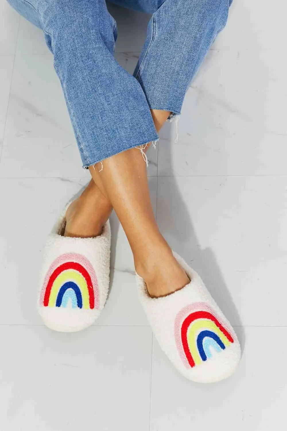 MMShoes Rainbow Plush Slipper