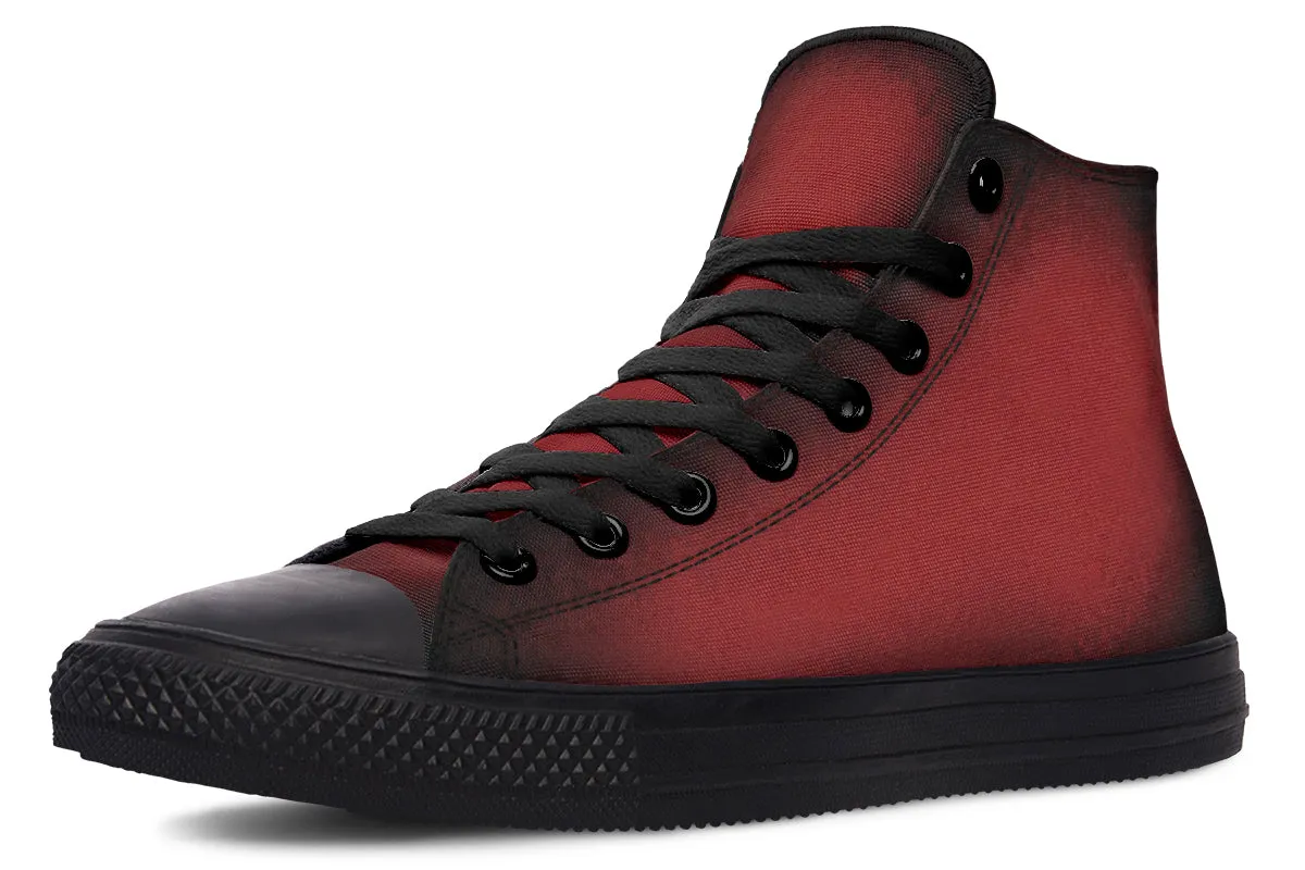 Mood: Blood High Tops - Classic Premium Canvas Shoes with Comfortable and Durable Soles