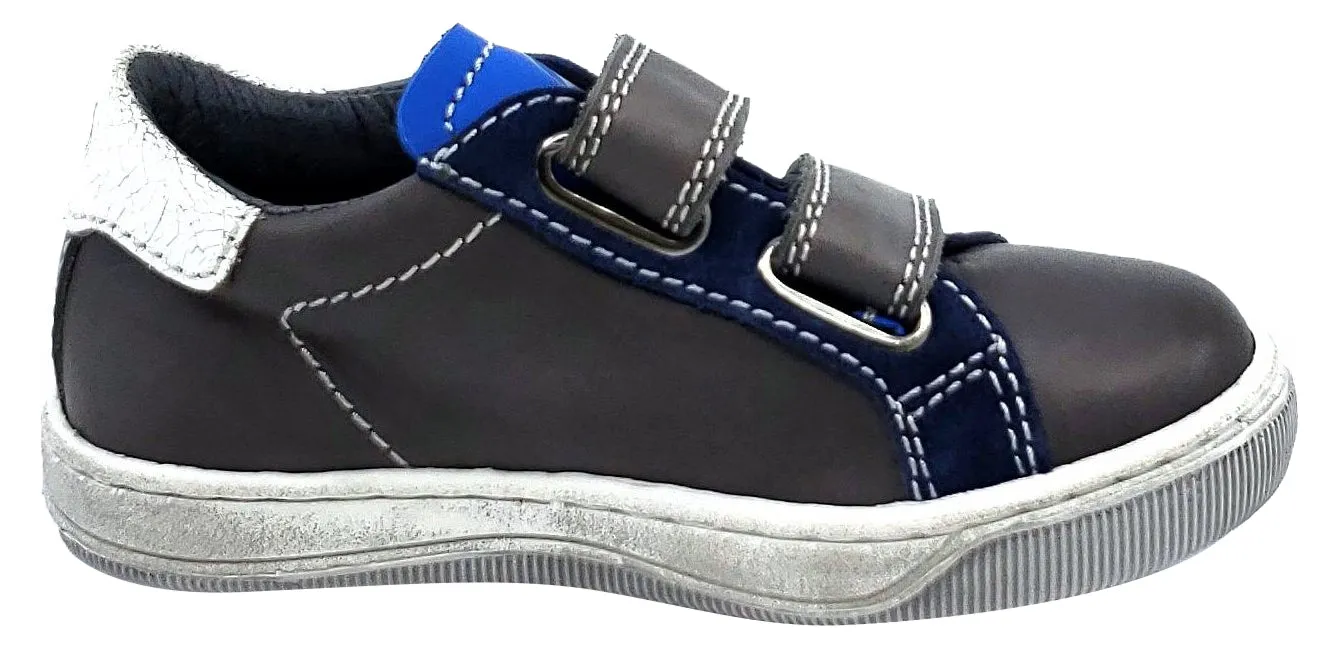 Naturino Boy's Isaac Shoes, Antracite-Navy-Bianco-Azzurro