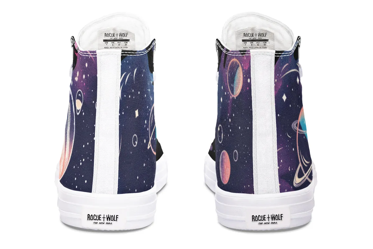 Nebula High Tops - Classic Premium Canvas Shoes with Comfortable and Durable Soles