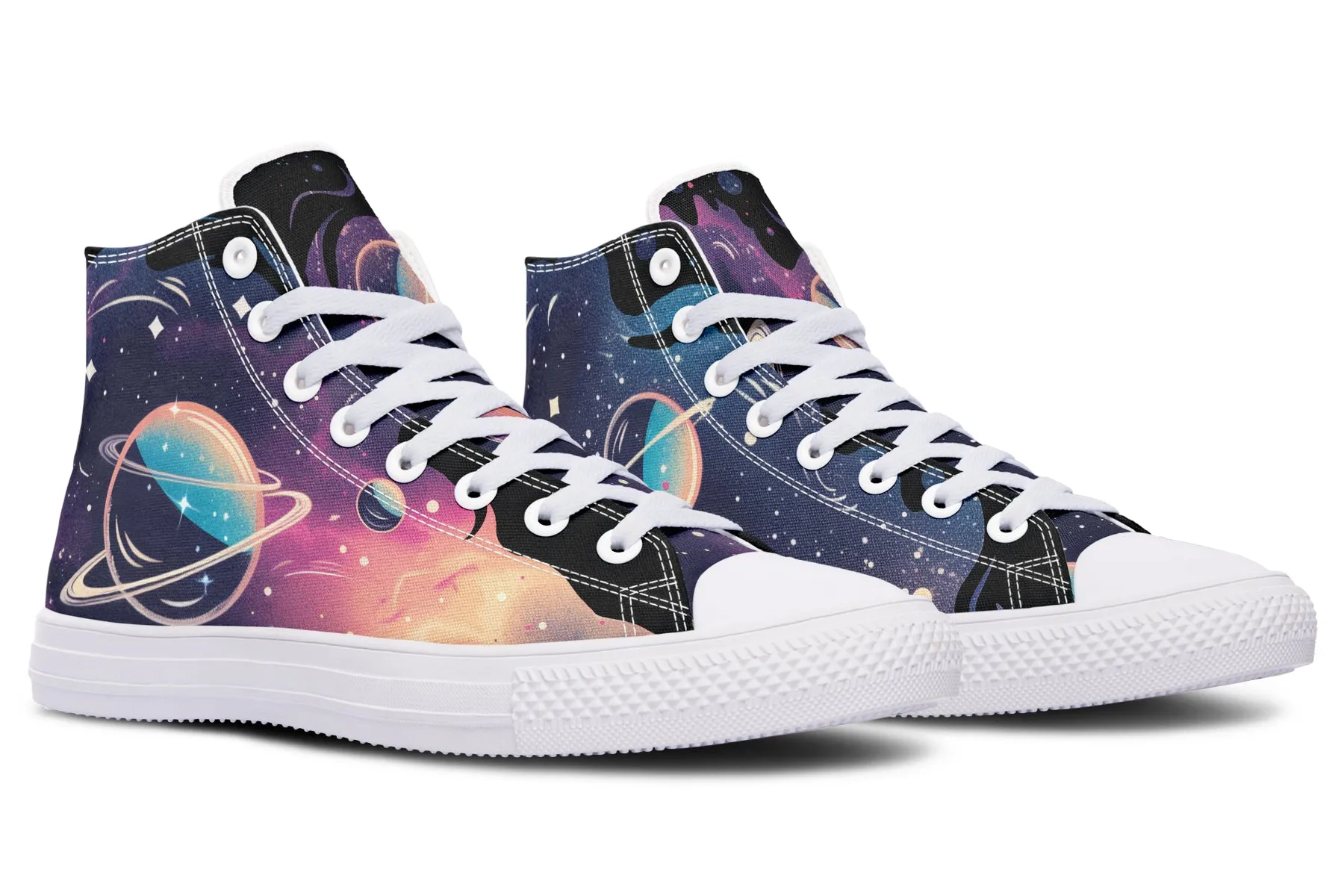 Nebula High Tops - Classic Premium Canvas Shoes with Comfortable and Durable Soles