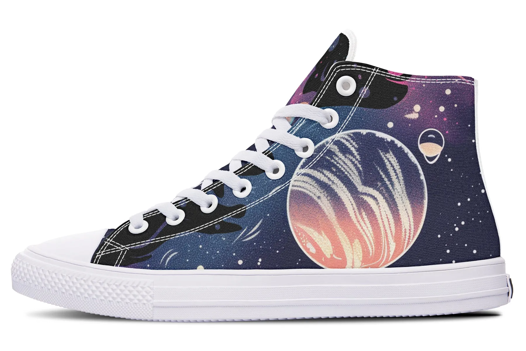 Nebula High Tops - Classic Premium Canvas Shoes with Comfortable and Durable Soles