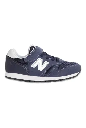 New Balance Kids' 373 Bungee Lace with Velcro Top Strap Trainers, Natural Indigo