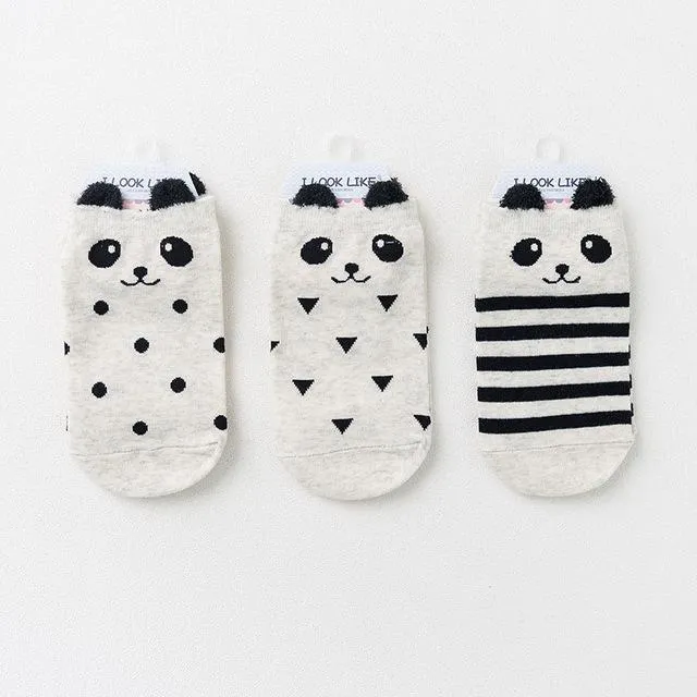 PACKAGE-CUTE PANDA SOCKS